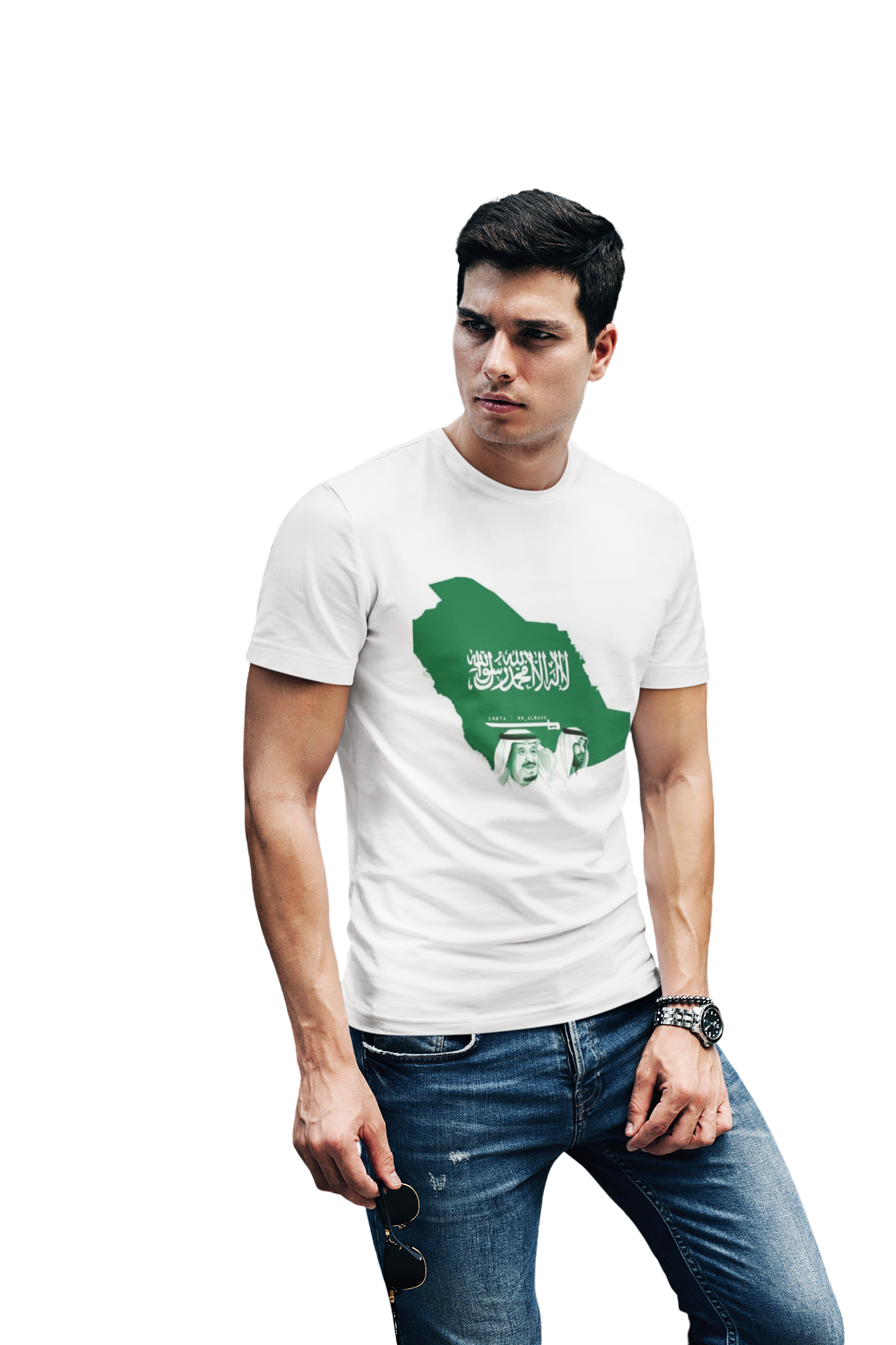 transparent-t-shirt-mockup-of-a-fashionable-man-wearing-jeans-430-el1 تيشرت شبابي للجنسين بتصميم #N10-SA-N - الصورة 1