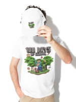 ⁦تيشرت شبابي للجنسين بتصميم  #Mycraft - 1 -N⁩ - الصورة ⁦2⁩