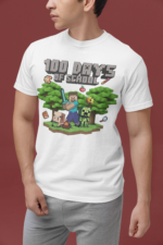 ⁦تيشرت شبابي للجنسين بتصميم  #Mycraft - 1 -N⁩ - الصورة ⁦4⁩